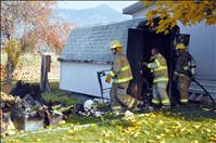 Shed lost, home saved in Ronan fire