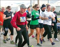 Runners brave crazy weather for a cause