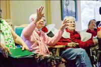 Residents perform original play