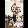 Ronan Maiden Hannah Moss slips past defenders for two.
