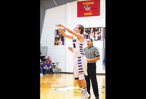 Viking Joseph Davis takes a jump shot.