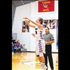 Viking Joseph Davis takes a jump shot.