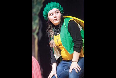 Abbey Howlett plays Curtis the tortoise in Friday’s play.