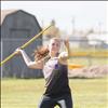 Polson Lady Pirate Anna Sponable competes in the javelin.