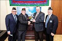 Fleet Reserve Association awards Tester its Distinguished Pinnacle Award