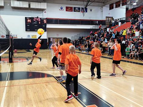  The halftime event saw students play in a mental health trivia competition.         