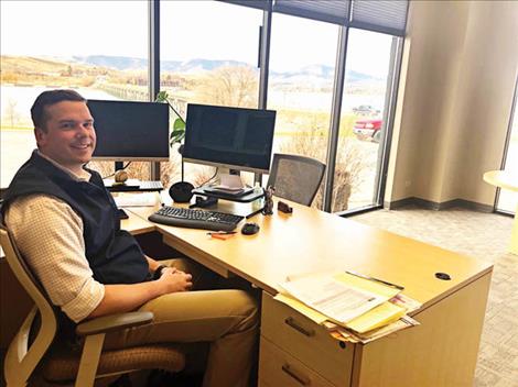 Branch manager David Lewing says Valley Bank’s spacious new digs offer an opportunity for the locally-owned financial institution to expand its presence in Polson. 