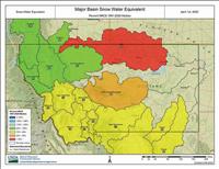 Third consecutive month of below normal snowfall reported