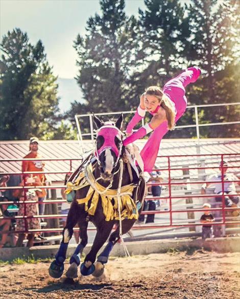 Two teenagers will be bringing their trick riding act to Polson this year. 