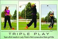 Lady Pirates score third consecutive State golf title