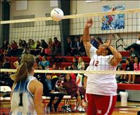 Lady Eagles fall in two