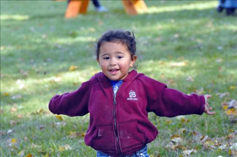 Maya St. Clair runs in Bockman park. 