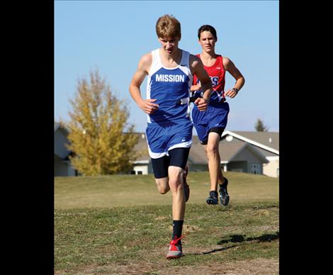 Tait Weingart led the boys with 17:57, his personal best of the season, finishing in the number 11 spot.