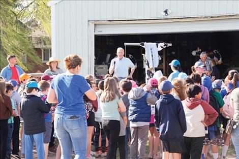 Jack Stivers gave an orientation to the 4th graders to start off the day.