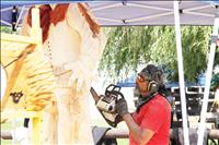 Chainsaw carving returns to Ronan