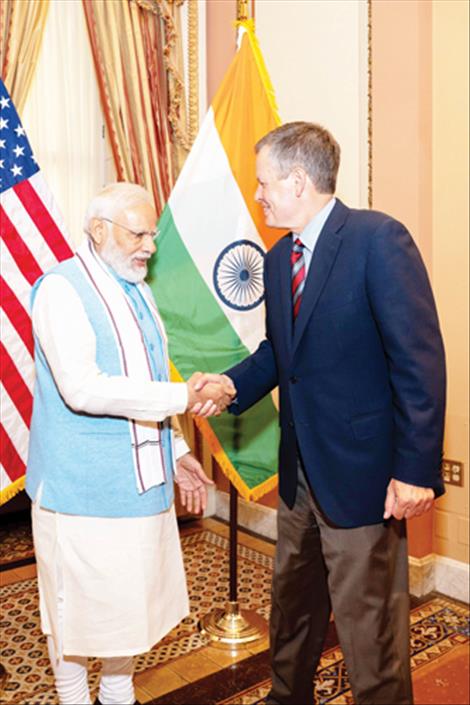 Photo from Prime Minister Modi’s recent visit to Washington, D.C. before his address to a joint session of Congress.