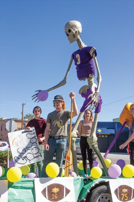 School pride was on display during Friday afternoon’s homecoming parade.