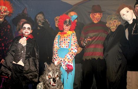 Volunteers at the Mission Haunted House helped Ferguson scare the town to raise money for the Neighborhood Watch and Reserve Officer programs, and “give kids something to do.”