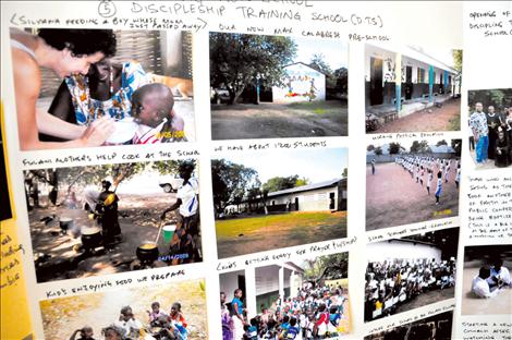 Photographs document previous work in Guinea Bissau.