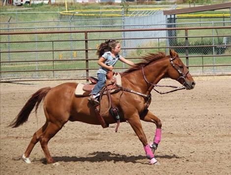 courtesy photo Graysen rides “Scott,” another NRF qualified horse, at 4 years old.