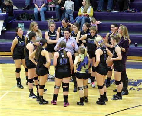 Polson Lady Pirate volleyball team