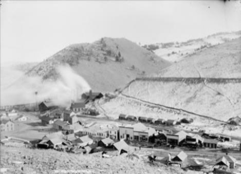 Historic photo by Northern Pacific photographer F. Jay Haynes