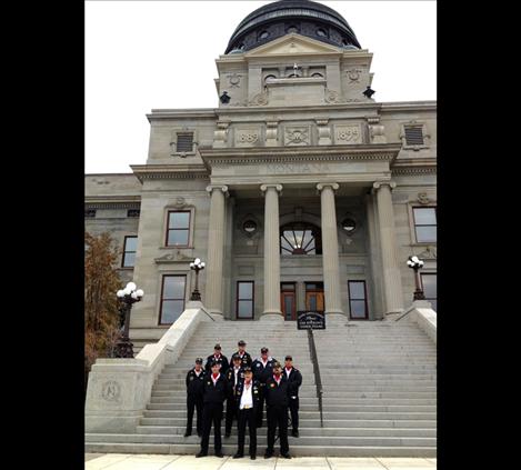 The Mission Valley Honor Guard was selected to help with the 1st annual conference to honor veterans at the State Capitol in Helena Friday, Nov. 8.