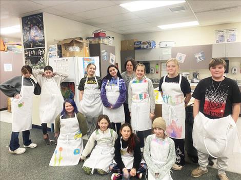 Polson Middle School students meet once a week to learn culinary skills and promote healthy eating habits.