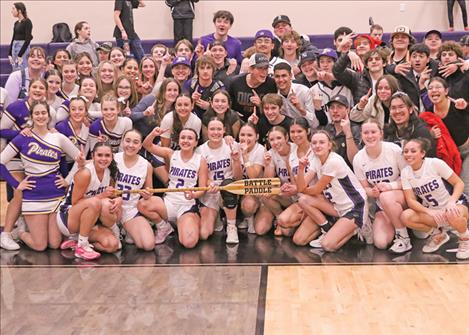 The trophy paddle is back in Polson until next year’s game is played.