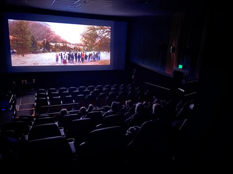 Audience members watch a film screening during the 12th annual Flathead Lake International Cinemafest.