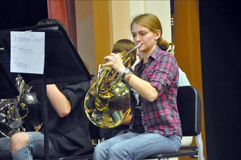 Ronan's Shannon Saint rehearses for the concert.