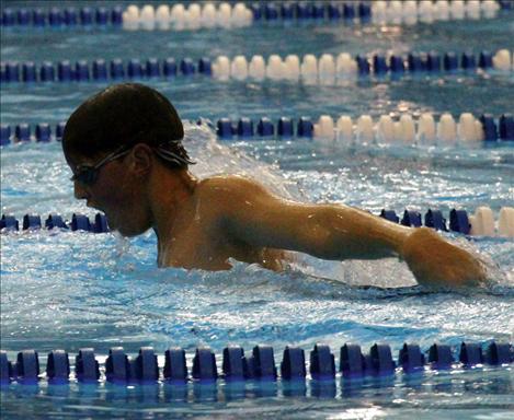 Members of the Lake Monsters swim team range in age from 6 years old to 20 years old.