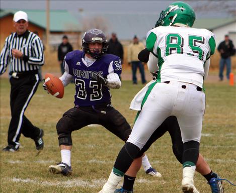 Jacen Peterson stepped into the quarterback role after Michael Delaney went down with an injury.