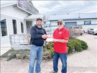 Elks Lodge 1695 presents checks to four rural fire departments