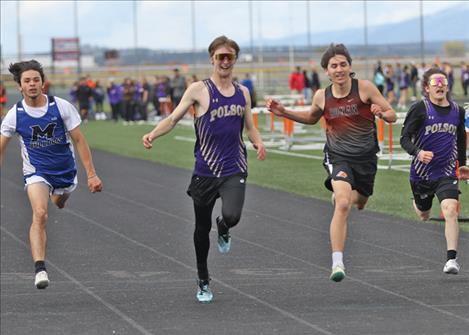 Polson's Williams wins, but close, in 100M run.