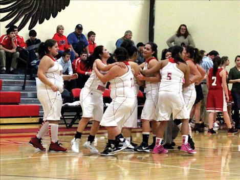 Two Eagle River Girls Basketball Team