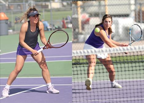 Polson Lady Pirates Julia Barnard and Katie Smith are Western A Divisional Doubles Tennis champions.