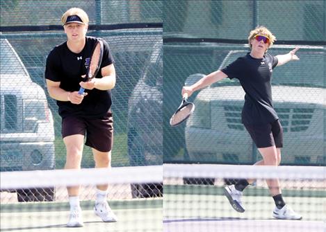 Otto Lund and Tate Barensten took third in doubles at the divisional tennis tournament.