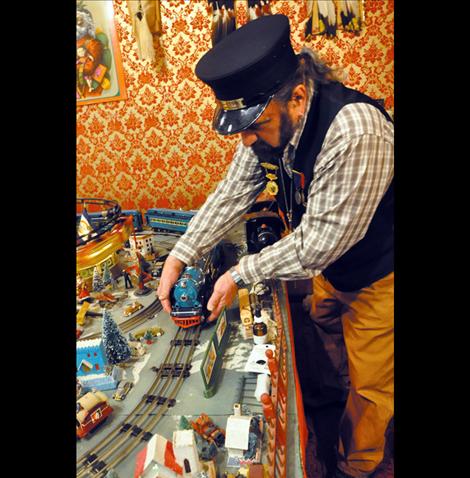 Conductor Preston Miller treats his trains gently.