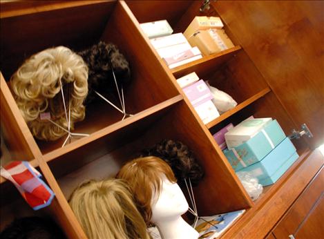 Cheerful Heart provides a selection of wigs, scarves and hat for ladies who are losing their hair due to chemotherapy. Volunteers even teach ladies how to tie the scarves.