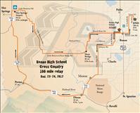 Sprint to Sunrise: 100-mile relay kicks off Ronan cross-country season