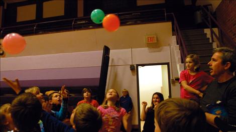 Game time at the gym during Watch D.O.G.S. meeting