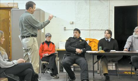 David Aune addresses the St. Ignatius Town Council