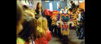 Dragon parades at Linderman in celebration of Chinese New Year