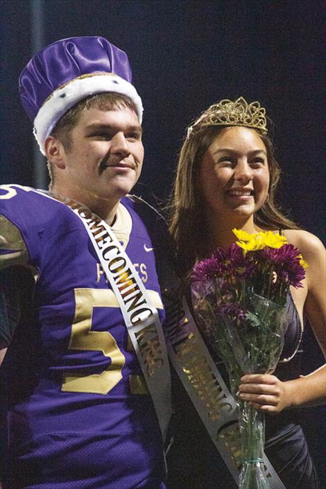 Jerium Rushing and Sophia Matt were crowned Homecoming King and Queen during halftime of the homecoming football game.
