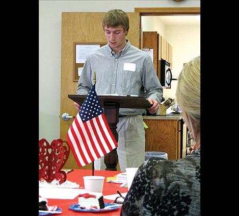 Connor Daugherty reads his award-winning essay.