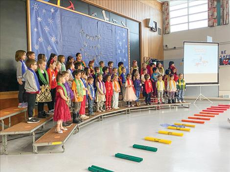 Cherry Valley students perform during the second annual winter music festival.