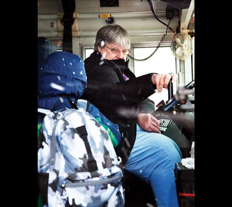 For 18 years, Cindy Paulsen has driven a school bus in Charlo.