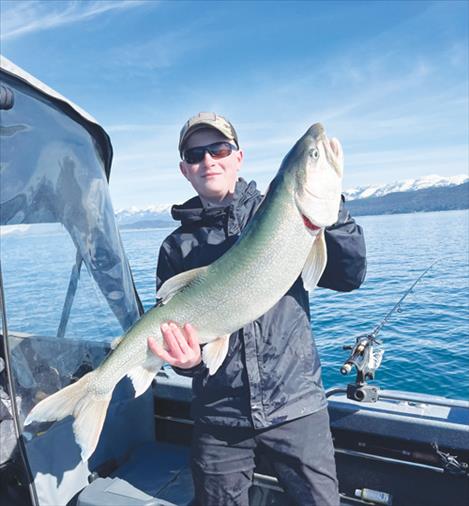 file photo Kalispell Youth Angler Brodie Smith brings in a “big one” during the spring 2024 Mack Days competition.