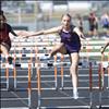 Charlo Lady Viking Brielle Zemple wins the 100M hurdles.